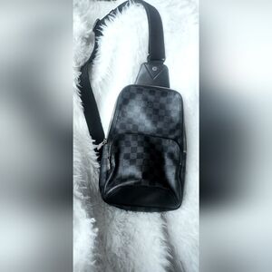 Louis Vuitton Black Damier Graphite Crossbody Bag✨️